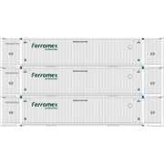 Athearn 29366 HO Scale 53' Jindo Intermodal Container Ferromex FXEU 3-Pack #2