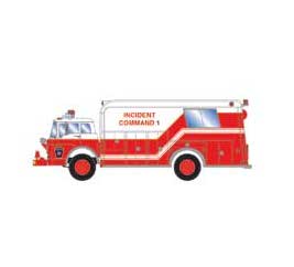 Athearn 29470 HO Scale Ford C Rescue Truck County Incident Command 1