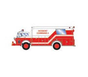 Athearn 29471 HO Scale Ford C Rescue Truck County Incident Command 2