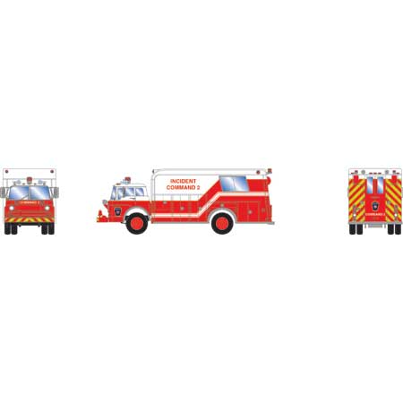 Athearn 29471 HO Scale Ford C Rescue Truck County Incident Command 2