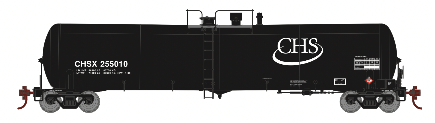 Athearn 29930 HO Scale 30,000 Gallon Ethanol Tank Car CHSX 3 Pack #2