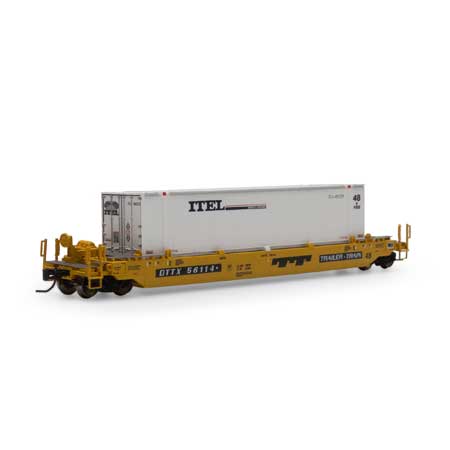Athearn 3291 N Scale Husky Stack Well Car DTTX with ITEL 48' Container