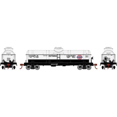 Athearn 3375 HO Scale Single Dome Tank Car Champlin Refining HHCX 587