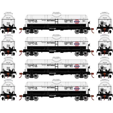 Athearn 3376 HO Scale Single Dome Tank Car Champlin Refining HHCX 3 Pack