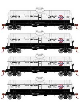 Athearn 3376 HO Scale Single Dome Tank Car Champlin Refining HHCX 3 Pack