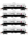 Athearn 3376 HO Scale Single Dome Tank Car Champlin Refining HHCX 3 Pack