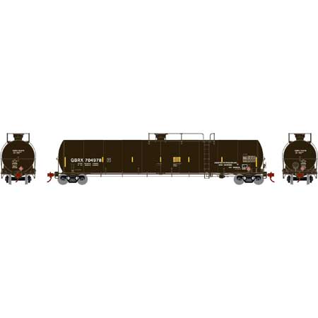 Athearn 3576 N Scale 33,000 Gallon Tank Car GBRX 704978