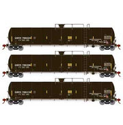 Athearn 3577 N Scale 33,000 Gallon Tank Car GBRX 3 Pack