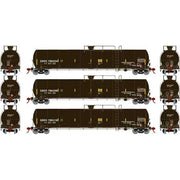 Athearn 3577 N Scale 33,000 Gallon Tank Car GBRX 3 Pack