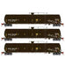 Athearn 3577 N Scale 33,000 Gallon Tank Car GBRX 3 Pack