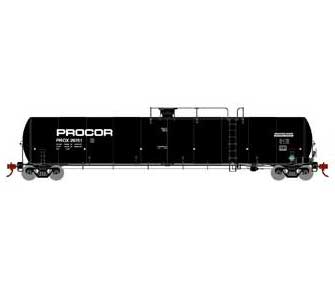 Athearn 3582 N Scale 33,000 Gallon Tank Car Procor "Late" PROX 29751