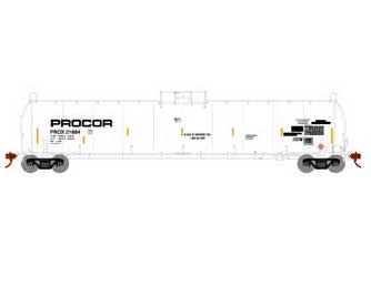 Athearn 3585 N Scale 33,000 Gallon Tank Car Procor "Early" PROX 31884