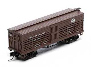 Athearn 3743 N Scale 36' Old Time Stock Car Pennsylvania Railroad PRR 135499