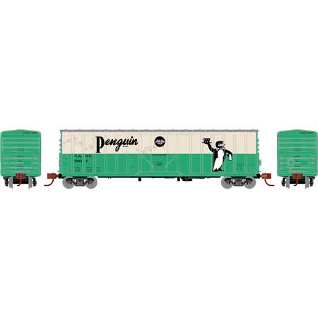 Athearn 3872 N Scale 50' NACC Boxcar Penguin Ginger Ale NADX 7004