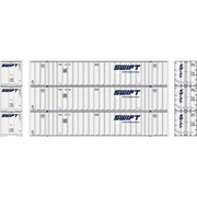 Athearn 40122 HO Scale 53' Stoughton Intermodal Container Swift SWRU 3 Pack #1