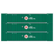 Athearn 40124 HO Scale 53' Stoughton Intermodal Container HUB Group UPHU 3 Pack #1