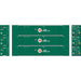 Athearn 40125 HO Scale 53' Stoughton Intermodal Container HUB Group UPHU 3 Pack #2