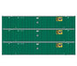 Athearn 40126 HO Scale 53' Stoughton Intermodal Container EMP WMHU 3 Pack #1