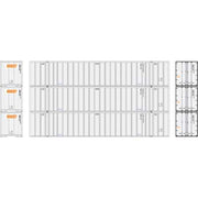 Athearn 40129 HO Scale 53' Stoughton Intermodal Container Schneider National SNLU 3 Pack #2