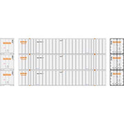 Athearn 40131 HO Scale 53' Stoughton Intermodal Container Optimodal SNLU 3 Pack #2