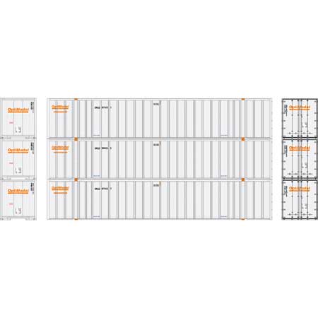 Athearn 40131 HO Scale 53' Stoughton Intermodal Container Optimodal SNLU 3 Pack #2