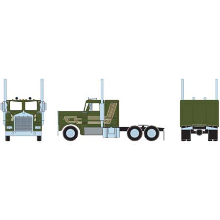 Athearn 41062 HO Scale Kenworth Tractor Green and Gold