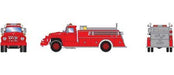 Athearn 4637 HO Scale Red Ford F-850 Fire Truck 