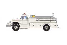 Athearn 4638 HO Scale White Ford F-850 Fire Truck 