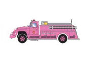 Athearn 4639 HO Scale Pink Ford F-850 Fire Truck