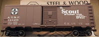 Athearn 5015 HO Scale 40' AAR Boxcar (Blue Box Kit) "Scout" ATSF - NOS
