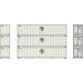 Athearn 63387 HO Scale 40' Smooth Side Container American Mail Line AML 3 Pack #1