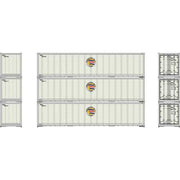 Athearn 63388 HO Scale 40' Smooth Side Container American Mail Line AML 3 Pack #2