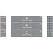 Athearn 63389 HO Scale 40' Smooth Side Container United States Line USLU 3 Pack #1