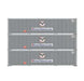 Athearn 63389 HO Scale 40' Smooth Side Container United States Line USLU 3 Pack #1