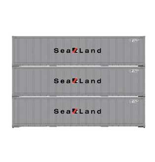 Athearn 63392 HO Scale 40' Smooth Side Container Sealand SEAU 3 Pack #2