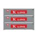 Athearn 63394 HO Scale 40' Smooth Side Container K Line KKLU 3 Pack #2