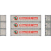 Athearn 63396 HO Scale 40' Smooth Side Container Mitsui OSK Lines MOLU 3 Pack #2