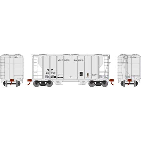 Athearn 63799 HO Scale PS-2 2600 Covered Hopper "1977 Re-weigh" Northern Pacific NP 76058
