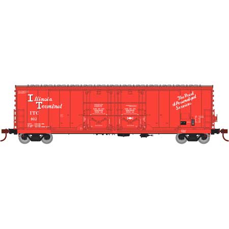 Athearn 67710 HO Scale RTR 50' Evans Double Door Boxcar Illinois Terminal ITC 902