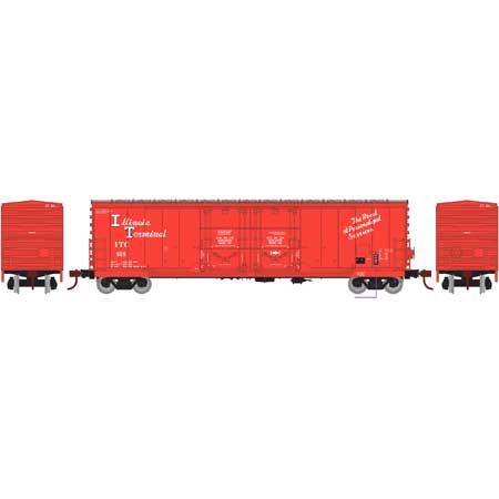 Athearn 67711 HO Scale RTR 50' Evans Double Door Boxcar Illinois Terminal ITC 909