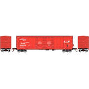 Athearn 67715 HO Scale RTR 50' Evans Double Door Boxcar Louisville & Nashville L&N 490008