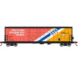 Athearn 67719 HO Scale RTR 50' Evans Double Door Boxcar CanFor USLX 388