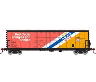 Athearn 67720 HO Scale RTR 50' Evans Double Door Boxcar CanFor USLX 389