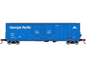 Athearn 67723 HO Scale RTR 50' Evans Double Door Boxcar Georgia Pacific USLX 11882