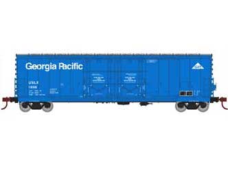 Athearn 67726 HO Scale RTR 50' Evans Double Door Boxcar Georgia Pacific USLX 11888