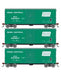 Athearn 67753 HO Scale RTR 40' Modernized Boxcar Penn Cental PC 3 Pack