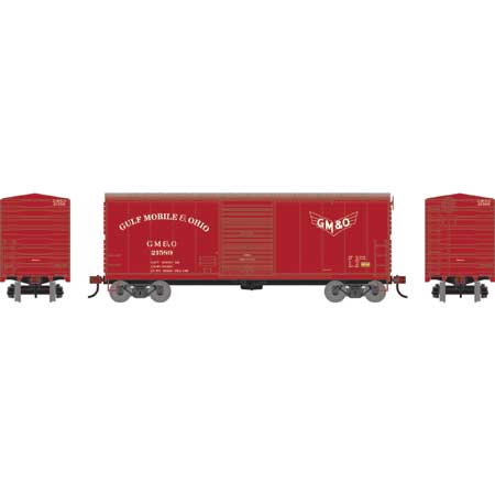 Athearn 67754 HO Scale RTR 40' Modernized Boxcar Gulf Mobile Ohio GM&O 21589