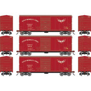 Athearn 67756 HO Scale RTR 40' Modernized Boxcar Gulf Mobile Ohio GM&O 3 Pack