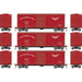 Athearn 67756 HO Scale RTR 40' Modernized Boxcar Gulf Mobile Ohio GM&O 3 Pack
