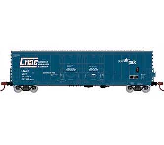 Athearn 67952 HO Scale RTR 50' Evans Double Door Boxcar Louisville, New Albany & Corydon LNAC 5062